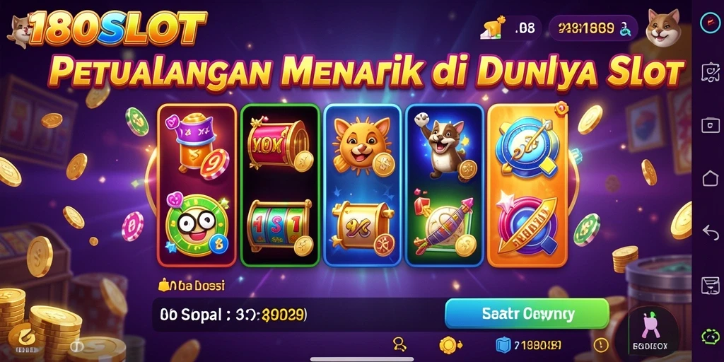 Tampilan menarik gameplay petualangan di 180SLOT.