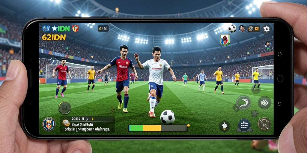 Screenshot 62IDN menunjukkan aksi pertandingan sepak bola yang intens.