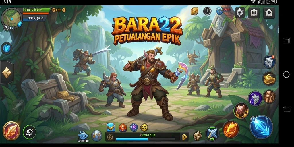 Tangkapan layar menunjukkan aksi mendebarkan dalam <strong>BARA22</strong> dengan grafis yang menawan.
