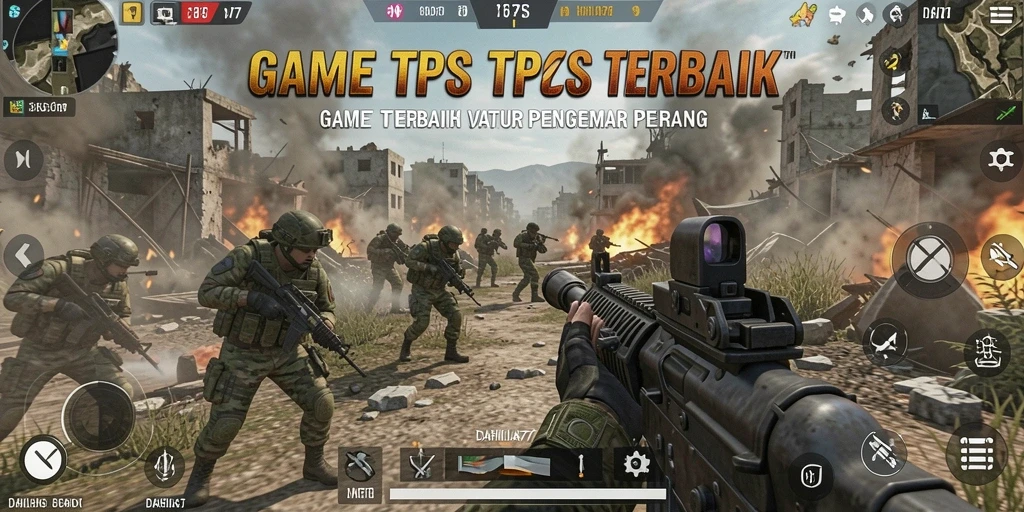 Menampilkan gameplay seru dari DAHLIA77 dengan aksi tembakan yang intens.