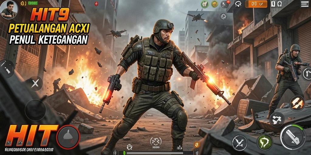 Tampilan gameplay HIT9 yang penuh aksi dan menegangkan.