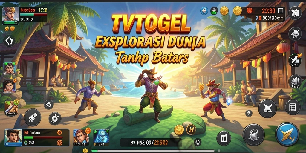 Tampilan gameplay yang menampilkan petualangan terbuka di TVTOGEL.
