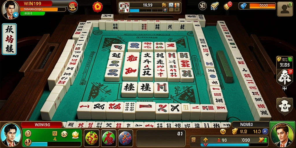 Tampilan gameplay Mahjong yang menarik di WIN199 dengan grafis berwarna.