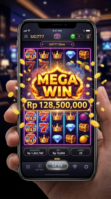 Tampilan aplikasi ug777 yang ramah pengguna.